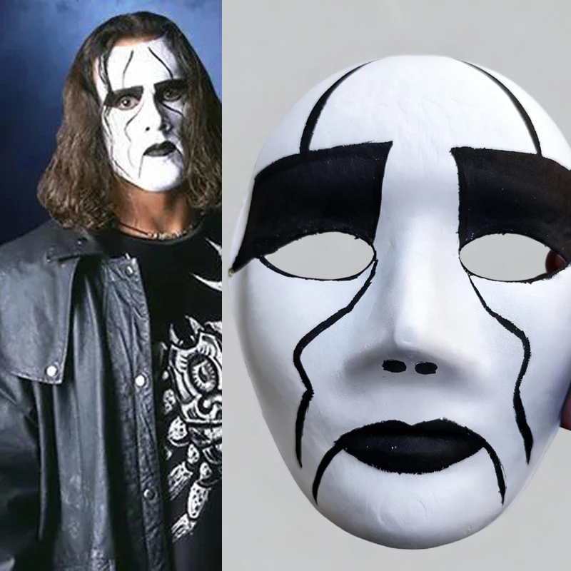

Sting The Scorpion King White Horror Face Paint Mask Scorpion Emperor World Wrestling Entertainment WCW AEW Merchandise