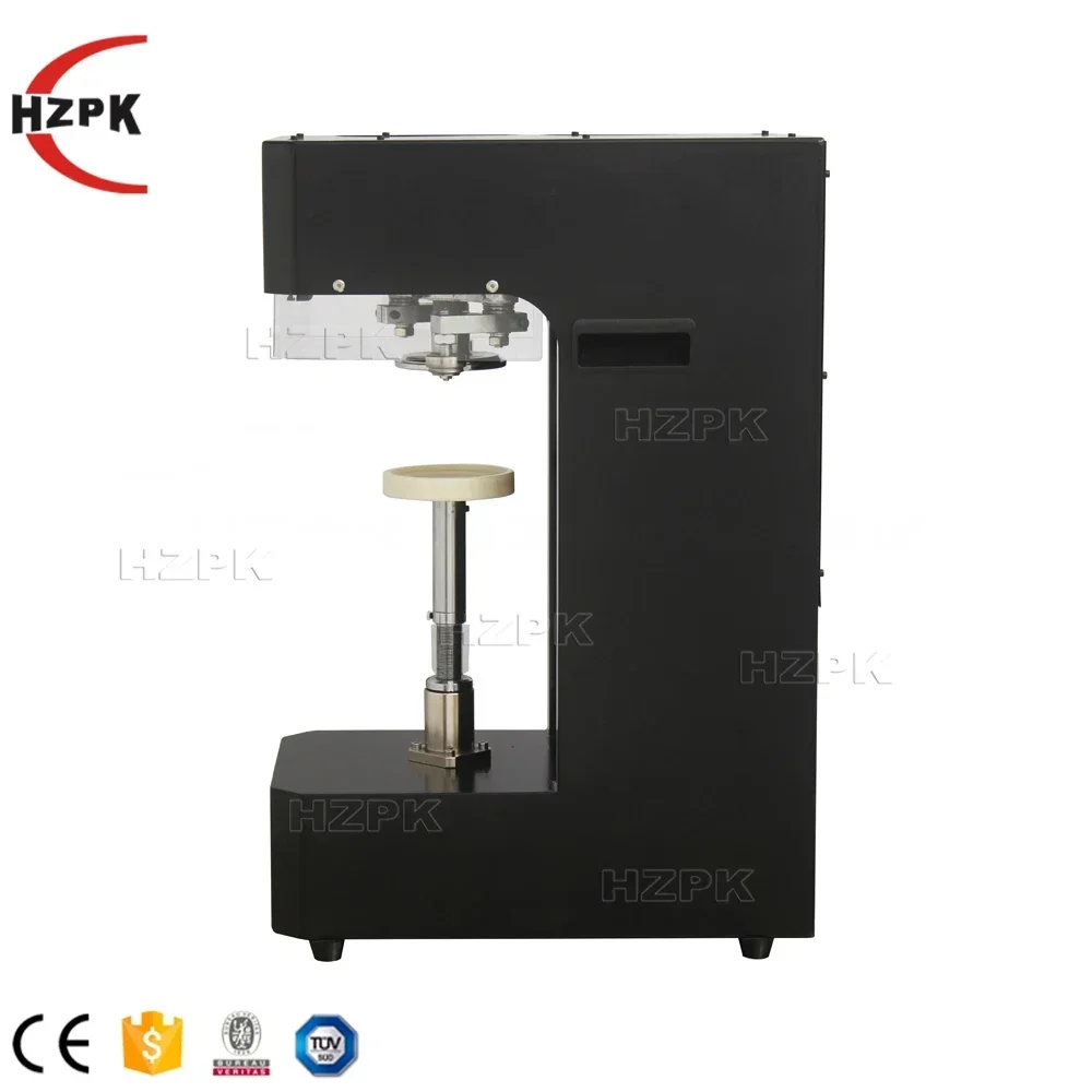 HZPK Intelligent Plastic Pop Beer Soda Metal Can Lid Sealer Sealing Seaming Machine Automatic