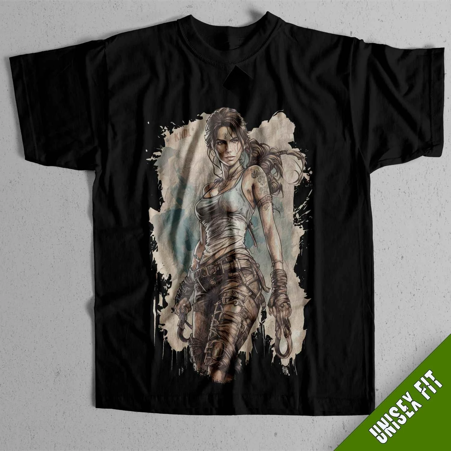 Camiseta unisex de algodón 100% con gráficos del juego Tomb Raider Lara Croft, camiseta Retro de manga corta con cuello redondo para hombre, regalo para jugadores, verano 2026