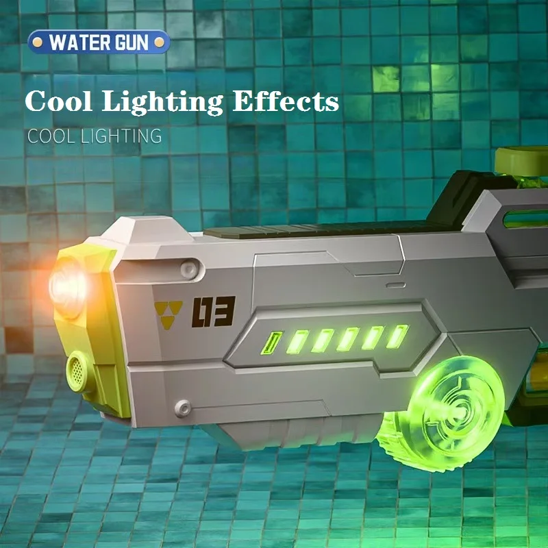 성인을위한 전기 물총 강력한 물총 자동 물 흡입 물 블래스터 소년을위한 여름 야외 해변 장난감 아이 선물