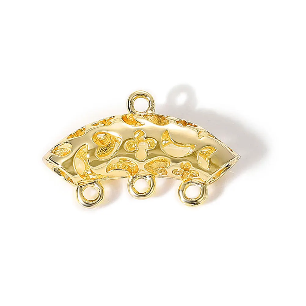 

4pcs Metal Bent Tube Pendant Charm Fine Workmanship Durable Diy Jewelry Making Accessories Alloy Pendants For Necklace Craft