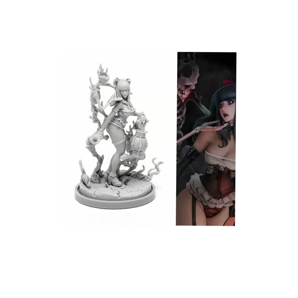 Resin kit 28361 Dead Kingdom  Necromancer Variant Death Unassembled Sculpture for Hobbyists