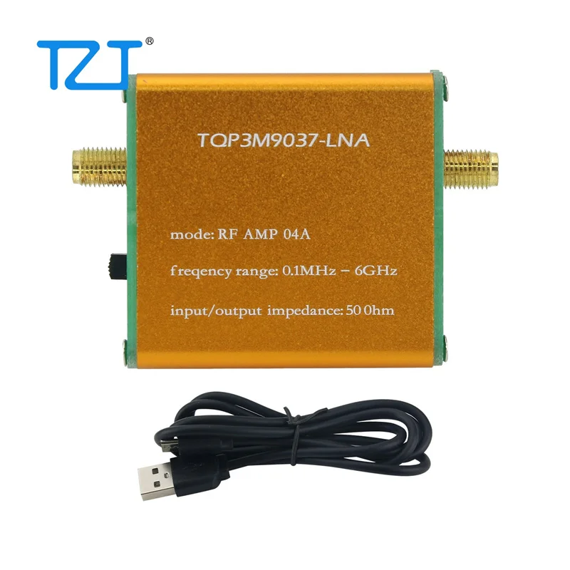 TZTRF AMP 04A 0.1MHz-6GHz Low Noise Amplifier TQP3M9037-LNA RF Amplifier Module (Without Battery/With Battery)