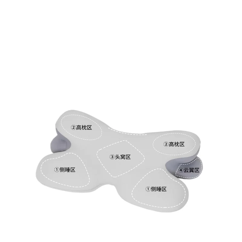 Memory cotton side sleep pil low special side sleep cloud horn special shape cervical spin e protection sleep