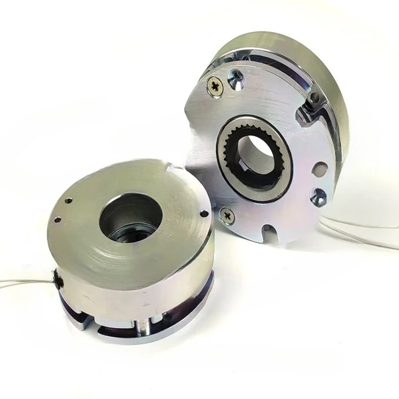 Compact 12V/24V Industrial Electromagnetic Brake/Clutch - Fail-Safe Power-Off Activation