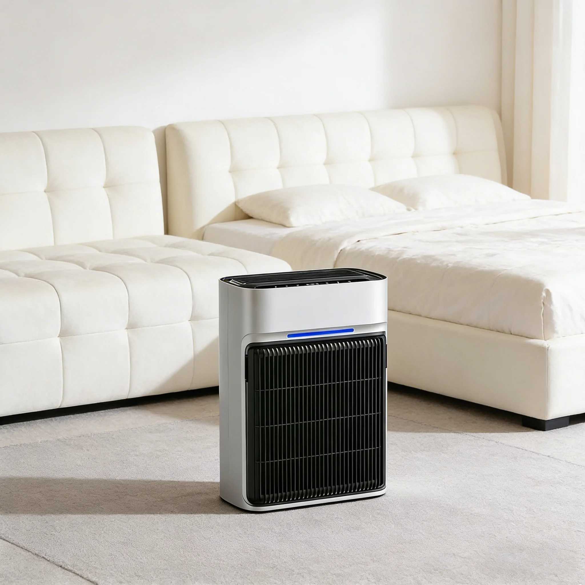 High Efficiency Triple-filter HEPA Air Purifier, App Controlled, Quiet Desktop Home Air Cleaner view 6