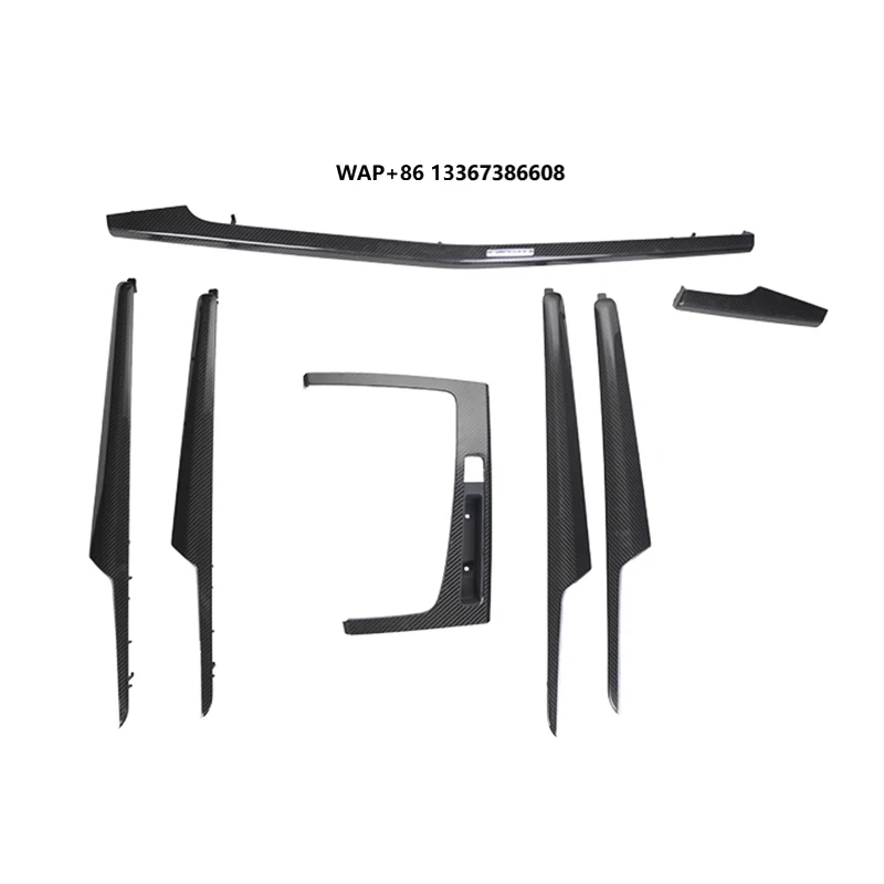

7 PCS Dry Carbon Fiber Interior Trims Replacement Style Pure Carbon Fiber Car Interior Trims