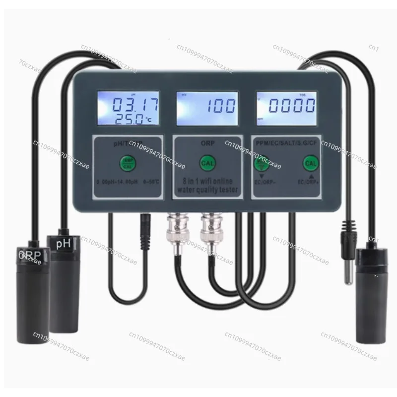

Wifi 8 IN 1 Salinity Ph Meter with Data Logger Function Landscaping, Hydroponic Plants