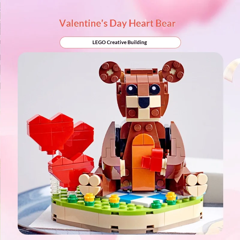 

Lego Building Blocks Festival Series 40462 Valentine's Day Little Bear Boys and Girls Children's Puzzle Building Blocks Toy Gift