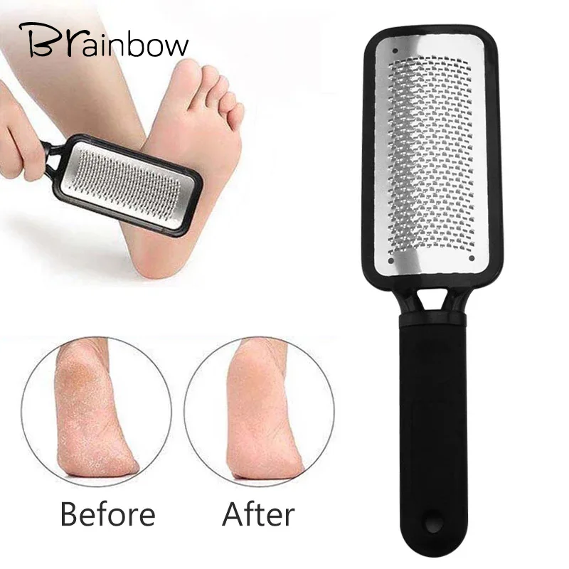 

Brainbow 1PC Metal Foot File Dry Skin Callus Remover Hand RASP Scrubber Hard Dead Skin Foot Care Tool Pedicure Foot Scrubber