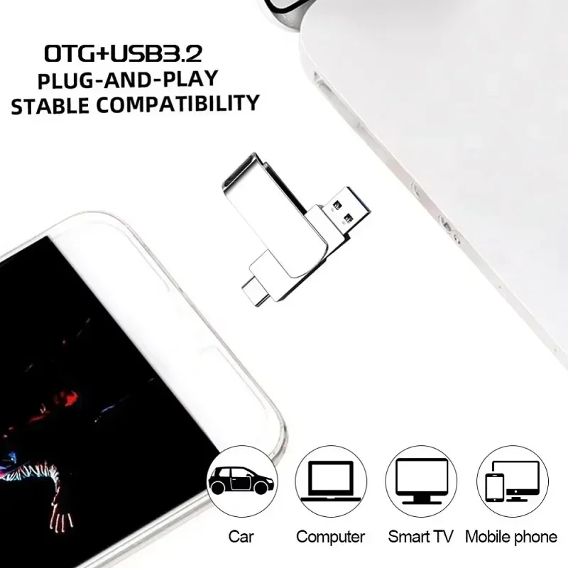 Nowy dysk flash USB 3.0 o pojemności 16 TB, szybki, metalowy, wytrzymały pendrive do przechowywania danych, różne pojemności. — zdjęcie produktu 5