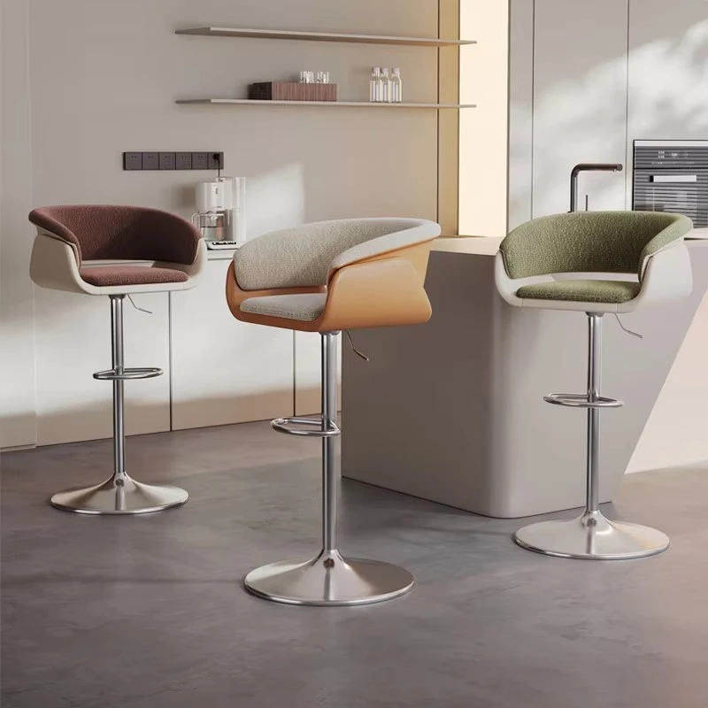 Bar chair, rotatable adjustable, bar folding designer chair, reception desk, home high stool