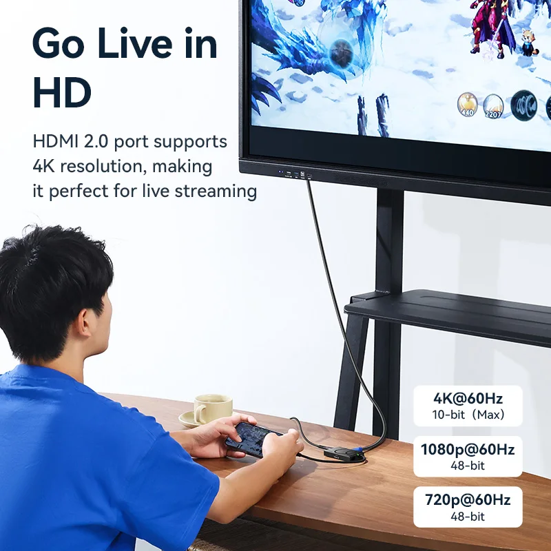 Ulanzi-HDMIメディアハブ,マルチポートアダプター,Type-C for iPhone 1/4,15, Android,USB-C "ネジ,h1,デュアル3.2,,4k