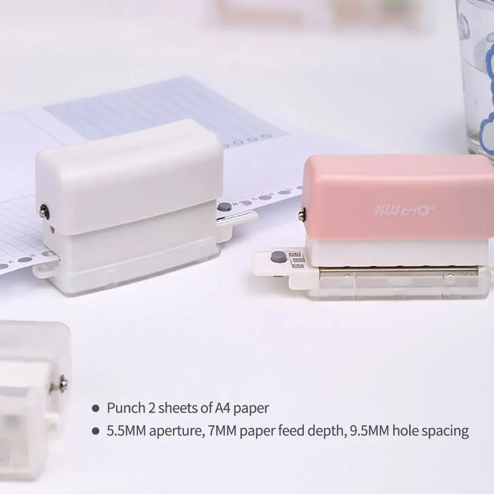 Craft Scrapbook Loose Leaf Bind Hole Puncher A4 A5 B5 6-hole Paper Puncher Mini Precise Round Hole Puncher Paper Binding