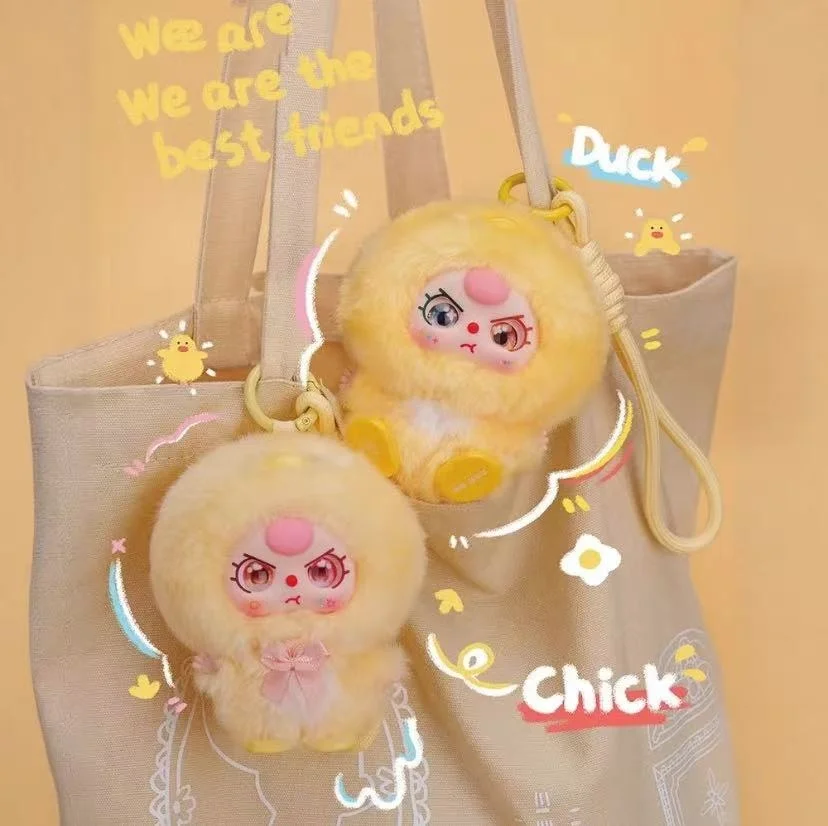 Pluszowe zabawki wiszące z serii Babythree Hug: modne prezenty w formie blind box dla dziewczynek – idealne elementy dekoracyjne i miękkie, przytulne pluszaki.