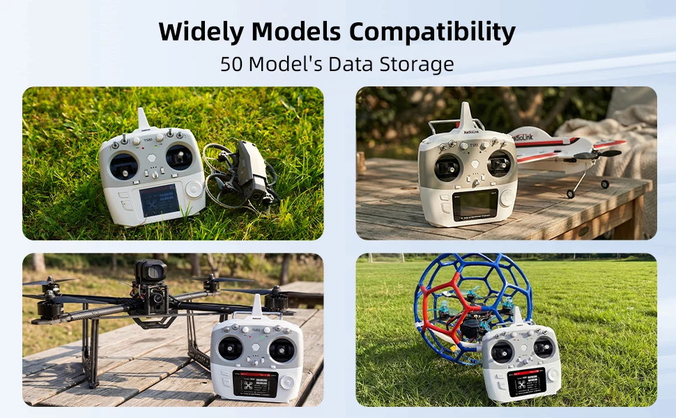 RadioLink T12D JR Modul 12CH 2,4GHz RC Sender & R12F 8 Programmierbare Mischung FHSS 50 Modelle 4KM für FPV Drohnen, Autos und Boote – Detail 6