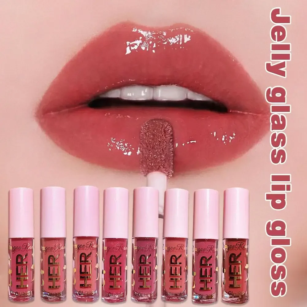 

Water Lip Glaze Lipstick Mirror Lip Glaze Lip Gloss Multi-colored Jelly Lipstick Mirror Waterproof Non-stick Cup Solid Lip Gloss