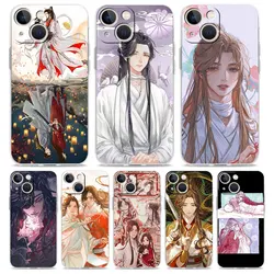 TGCF Heaven Official’s Blessing Luxury Transparent Phone Case For iPhone 15 16 14 13 12 11 Pro Max XS X XR 7 8 Plus Clear Cover