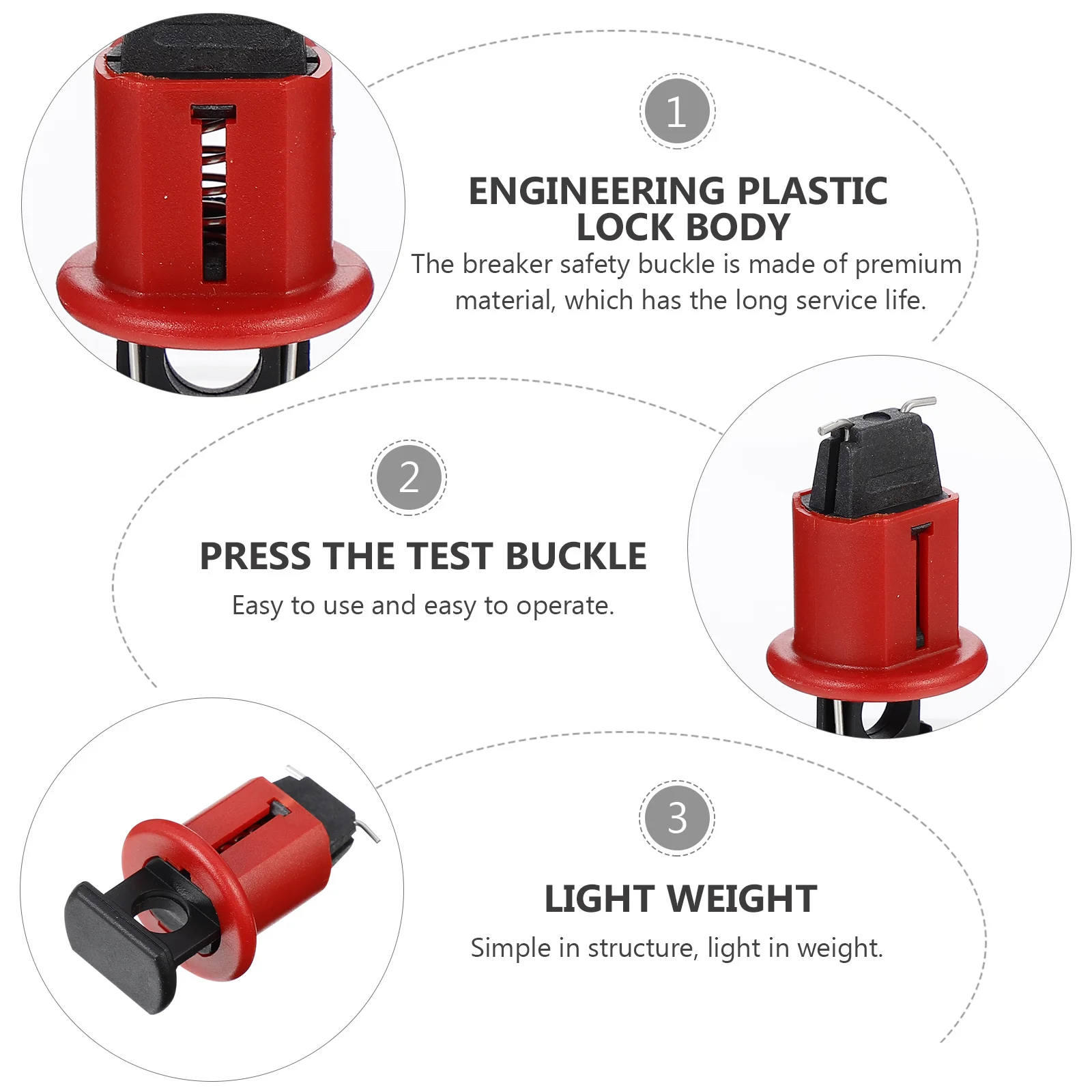 

2pcs Breaker Pin Circuit Safety Buckle Small Accessory For Maintenance Locking Breaker Locking Supply
