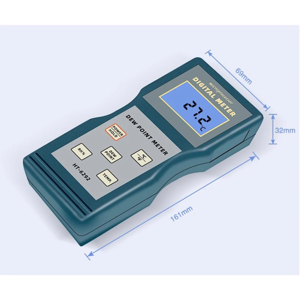 Humidity Meter Dew Point Meter HT-6292 used in workshops, offices, plants Moisture meter 10~95%RH