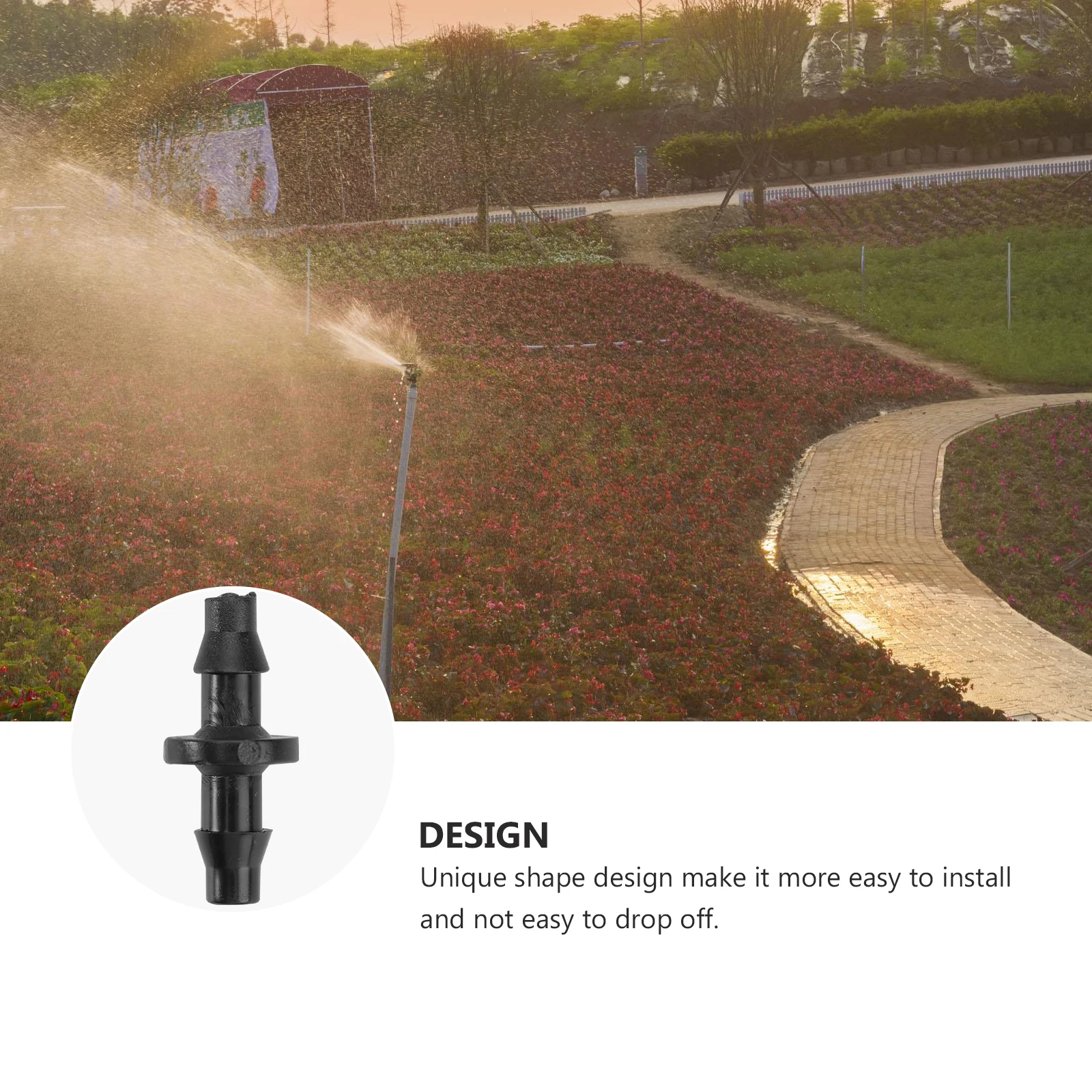 

100PCS 4/7mm Tube Adapter Hose Fitting for Efficient Garden Irrigation and Industrial Ventilation