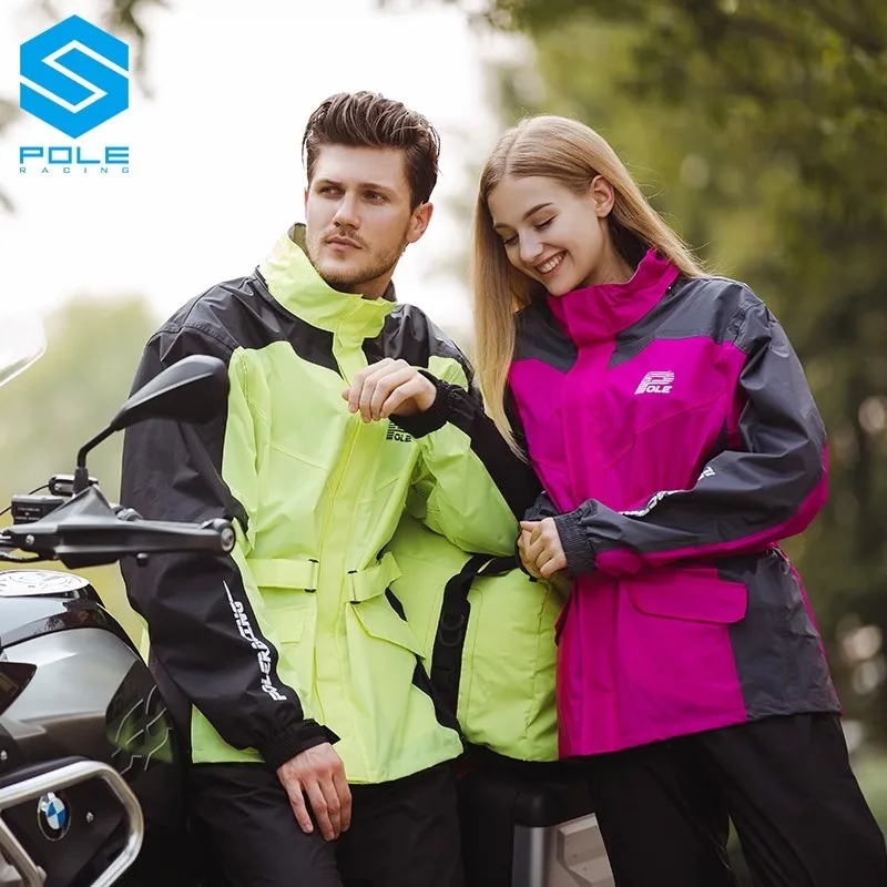 

Мотоциклетный плащ POLE, дождевики, мужские и женские разделенные костюмы, мотоциклетное туристическое снаряжение для мотоциклиста, защита от дождя