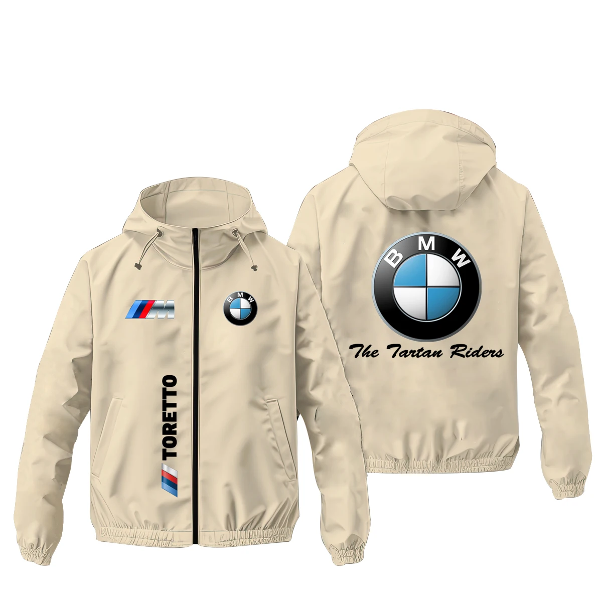 

Весенне-осенняя мужская куртка Y2K с капюшоном, куртка с логотипом BMW, зимний плащ, повседневная модная уличная куртка с длинным рукавом