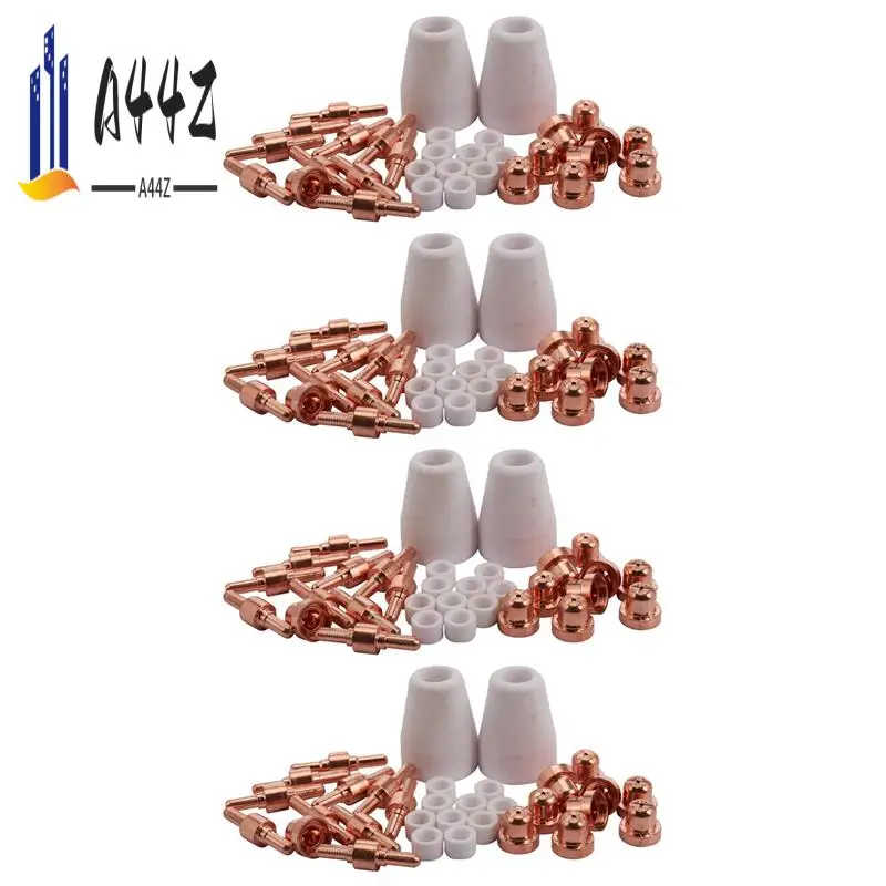 

A44Z-128Pcs For PT 31 -40 40A Standard Size Plasma Cutting Torch Cutter Consumables Extended Tip Nozzles Electrode