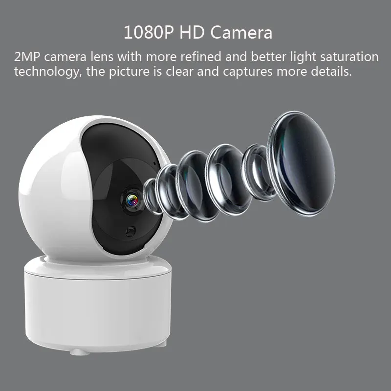 Graffiti Indoor Wireless Monitoring Camera WiFi CCTV Security Home HD Monitor with Automatic Feature