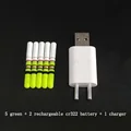 green and 2 battery