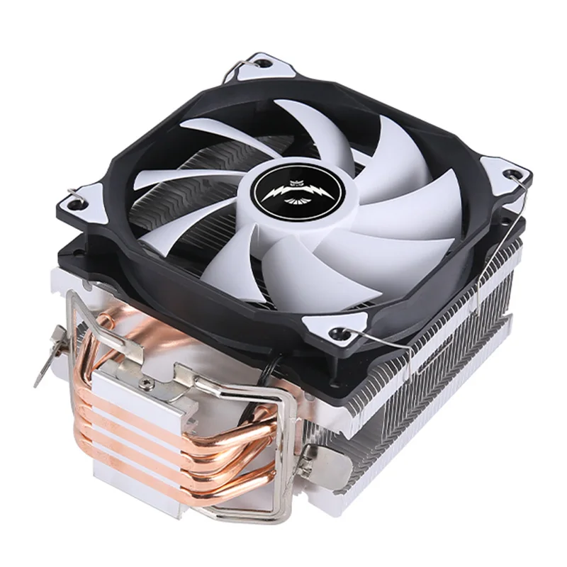 CPU Cooler Fan 120mm Processor 4/6 Heat Pipes 4pin PWM Fan Efficient Cooling Install LGA1700 1851 1200 115x 2011 X99 E5 AM5 AM4