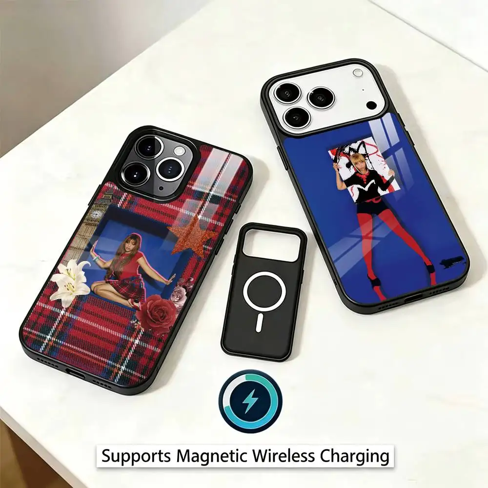 

Singer P-PinkPantheress Phone Case For iPhone17,16,15,14,13,12,11 Plus,Pro Magnetic Supports Magnetic Wireless Charging