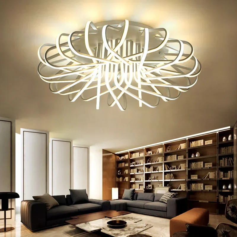 مصباح سقف مثبت على السطح لغرفة النوم وغرفة المعيشة، مصباح سقف أكريليك رفيع للغاية، تركيبات إضاءة منزلية لديكور المنزل #3