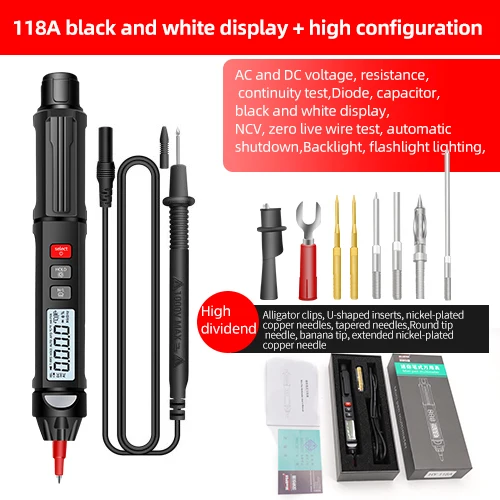 

118A and 118B Highly Configurable Multifunction Testers with Black and White Displays