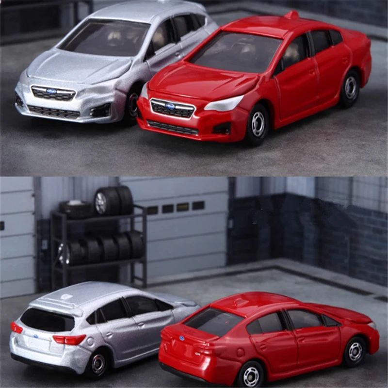 Takara TOMY 스바루 시리즈 STI BRZ Forester IMPREZA WRX 합금 럭셔리카 로고 모델, 다이캐스트 레이싱 카 차량 모델 시뮬레이션 장난감