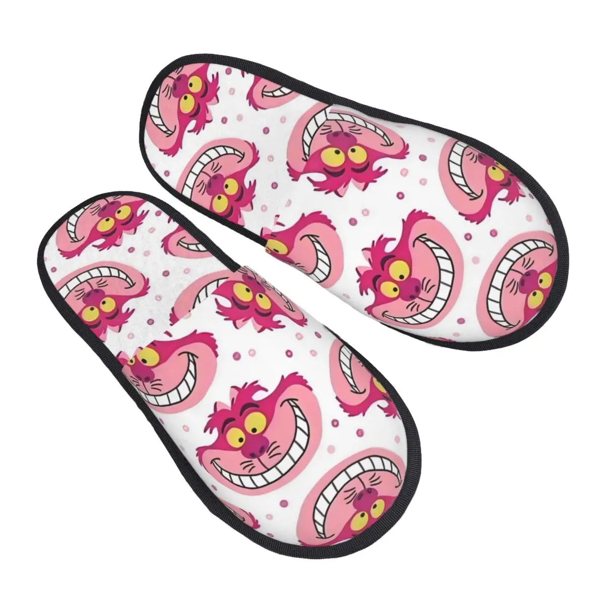 

Изготовленные на заказ домашние тапочки из мягкой пены с эффектом памяти, женские уютные теплые противоскользящие тапочки «Алиса в стране чудес»