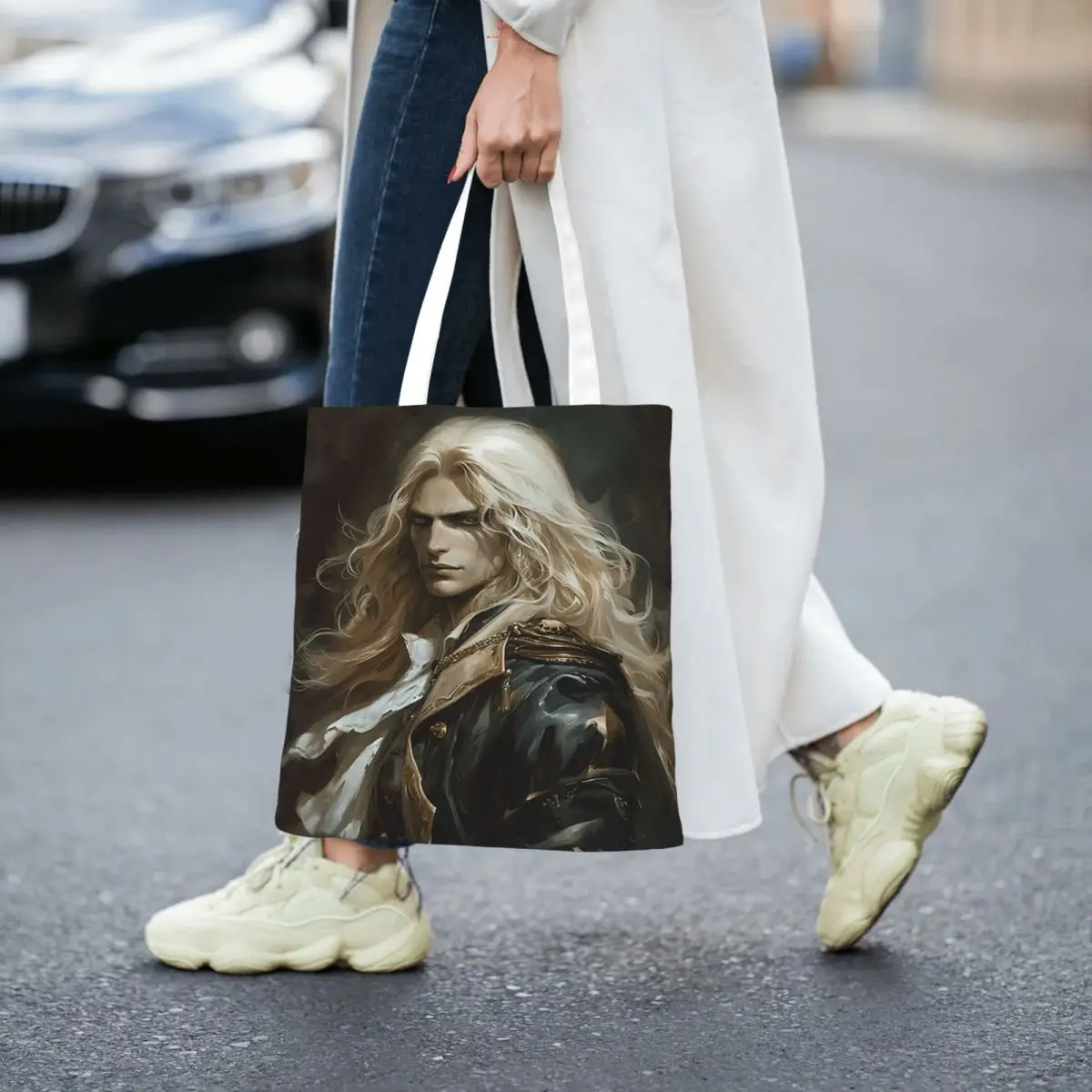 حقائب تسوق Alucard Castlevania قابلة للطي من القماش The Tote حقيبة كتف نسائية للسفر #1