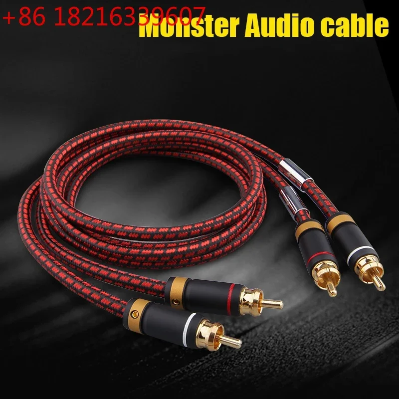 amp audio c rca  thickened wall connector professional power amp cable size 0.5m 1m 1.5m 2m hifi cable