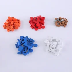 1 Set Wooden Mark Colorful Game Table Game Accessories