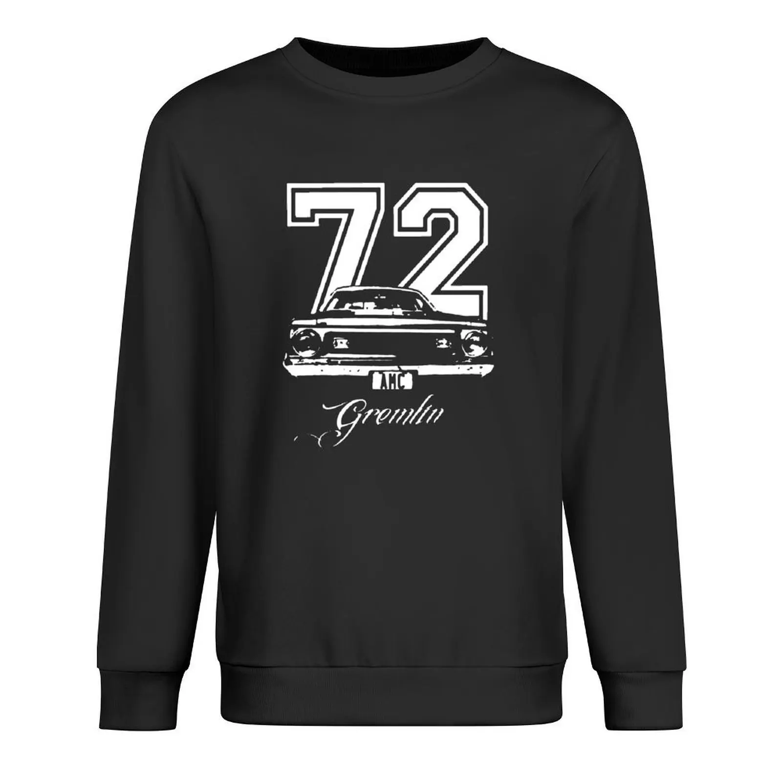 1972 AMC Gremlin Grill View Year اسم الموديل AMC على لوحة بلوفر داكن ملابس على الطراز الكوري بلوزة جديدة في هوديس وعرق قميص #1