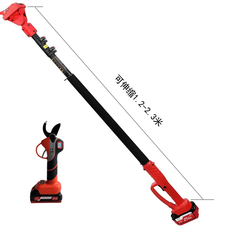 

6 inch trimming and cutting branches, electric telescopic rod, high branch saw, garden pruning machine, fruit tree rechargeable