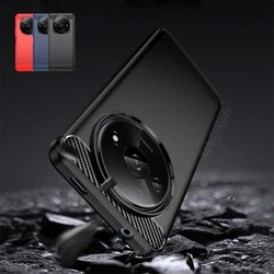 For Redmi A3 Case Cover Xiaomi Redmi A3 Capas Shockproof Armor Phone Bumper Carbon Fibre Back TPU Soft Cover Redmi A3 A 3 Fundas