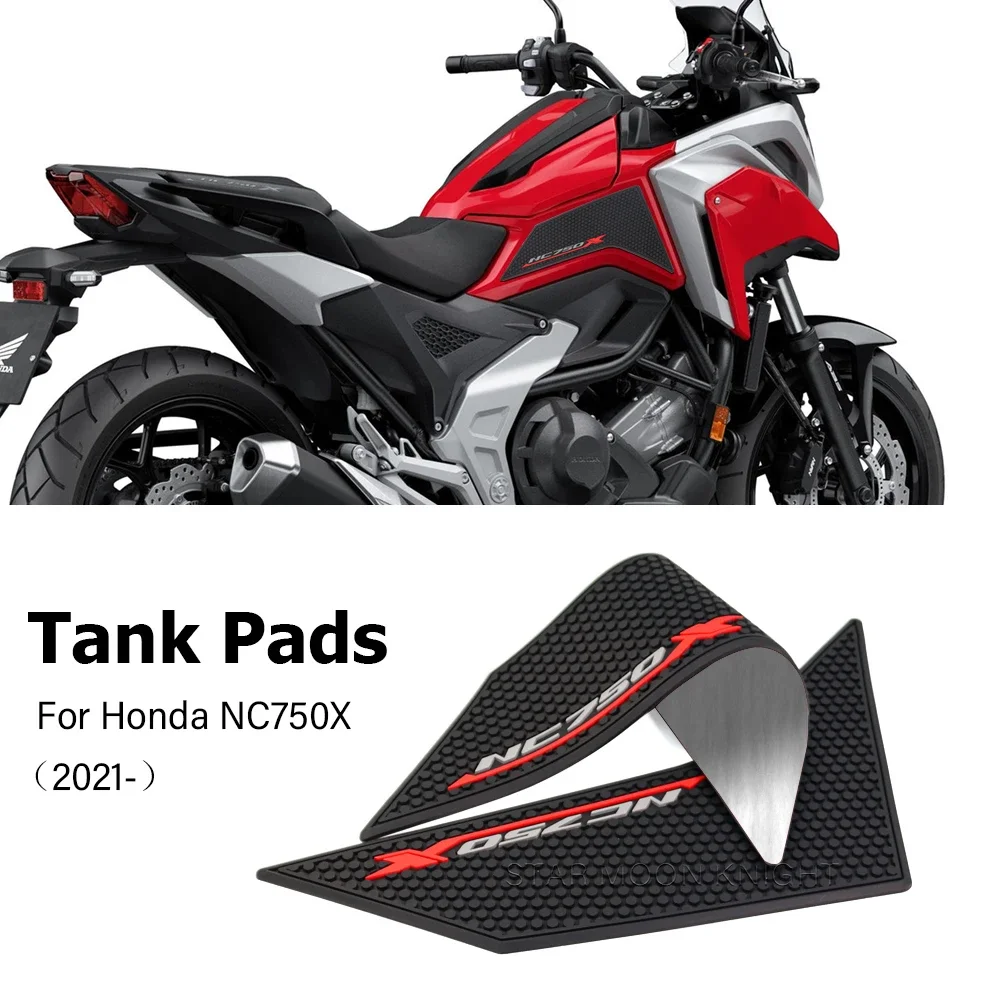 Motocicleta Fuel Tank Pad Adesivos, Tankpad de borracha antiderrapante, Acessórios da motocicleta, Honda NC750X, NC 750X, 750 X, 2021, 2022, 2023