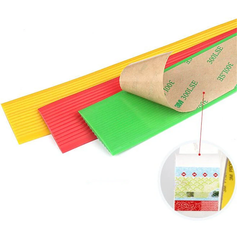 Carpet Pads Mat Self-adhesive Anti-Slip Stair Strip PVC Non Slip Stair Treads Strip Step Protector Rug Stairs