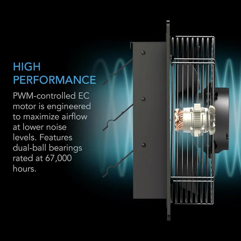 Imagem -04 - Infinito ac Airlift Obturador Exaustor Wi-fi App-compatível Controlador de Umidade de Temperatura Ventilação de Parede 10 T10