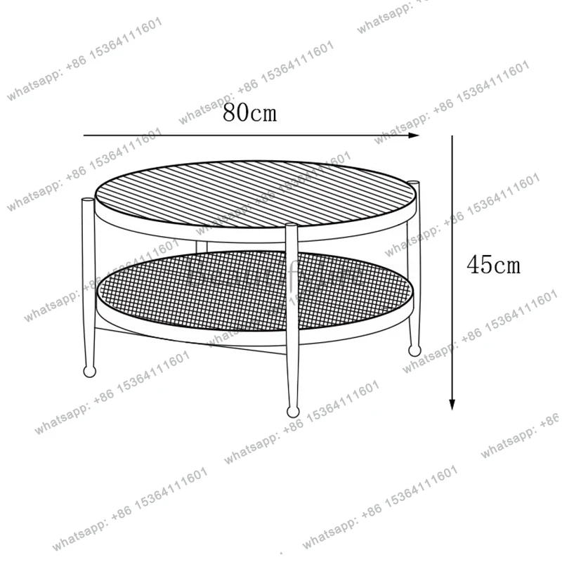Round Japanese Style Coffee Table Vintage Trendy Luxury Modern Coffee Table Minimalist Unique Living Room Coffee Table Furniture
