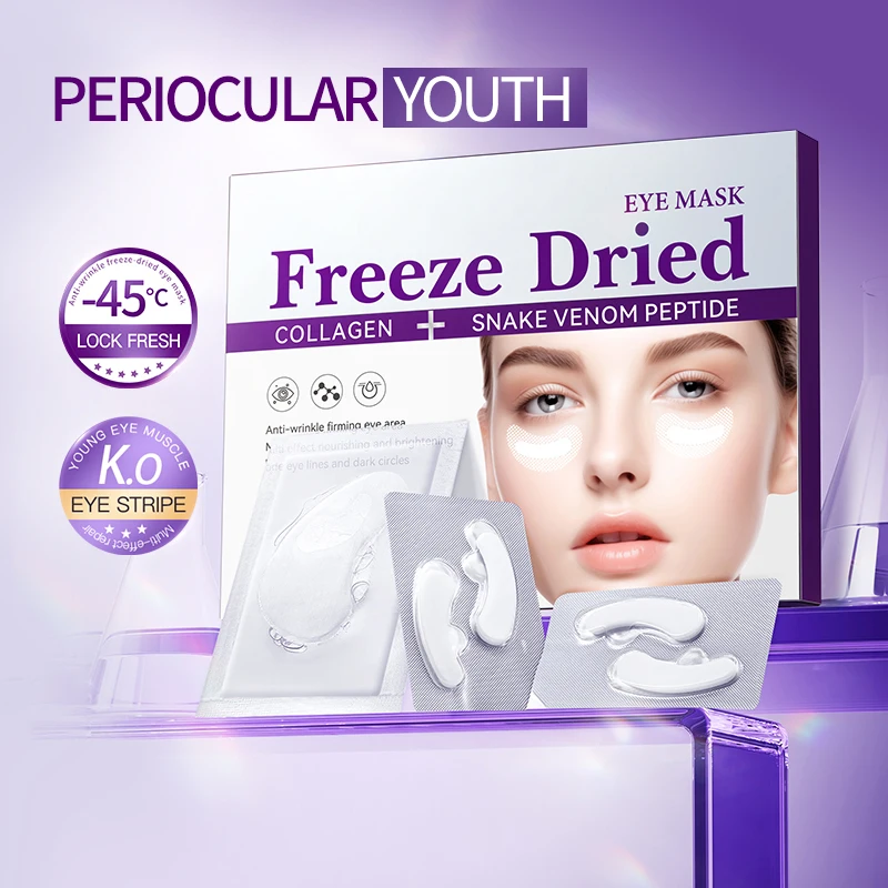 BIOAOUA collagen-like snake venom peptide anti-wrinkle freeze-dried eye mask Firming Moisturizing Eye Beauty Skincare