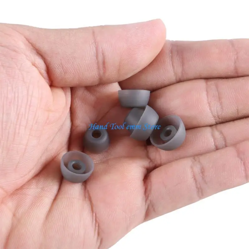 H37F Silicone Ear Tips 6Pairs Earbuds Covers Sound Isolation For 75t/ 65t Eardphones Daily Wear Multiple Size