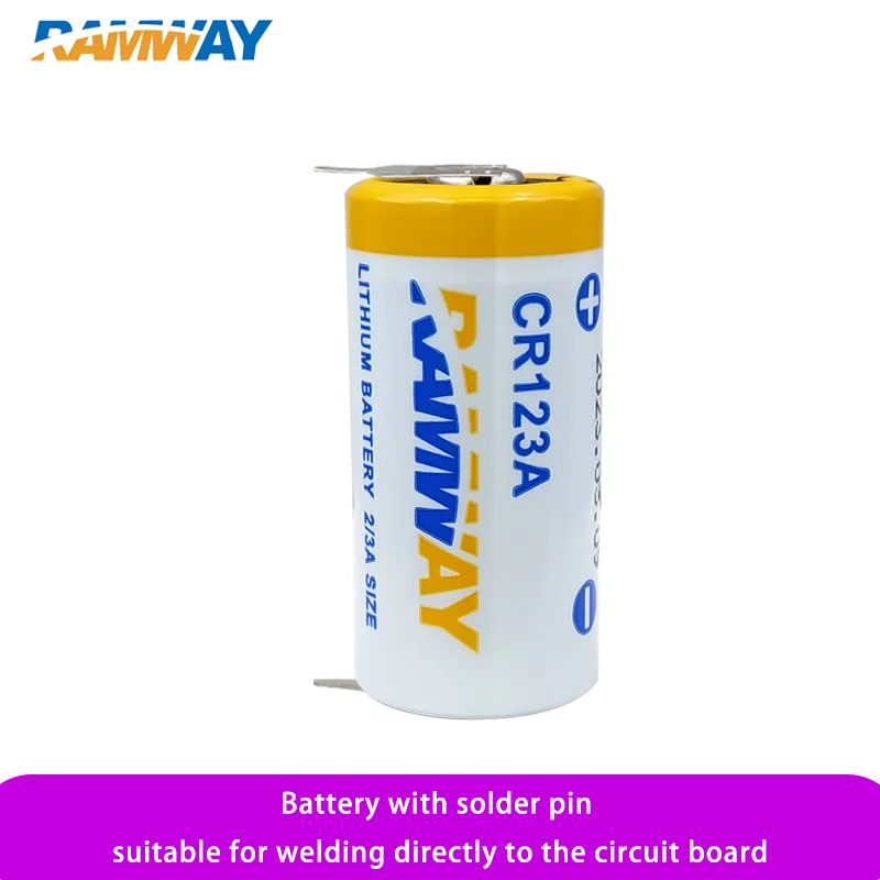 

RAMWAY CR123A with Welding Foot 3.0V Disposable Lithium Manganese Battery Smoke Alarm Camera GPS Locator MR-J4 Servo