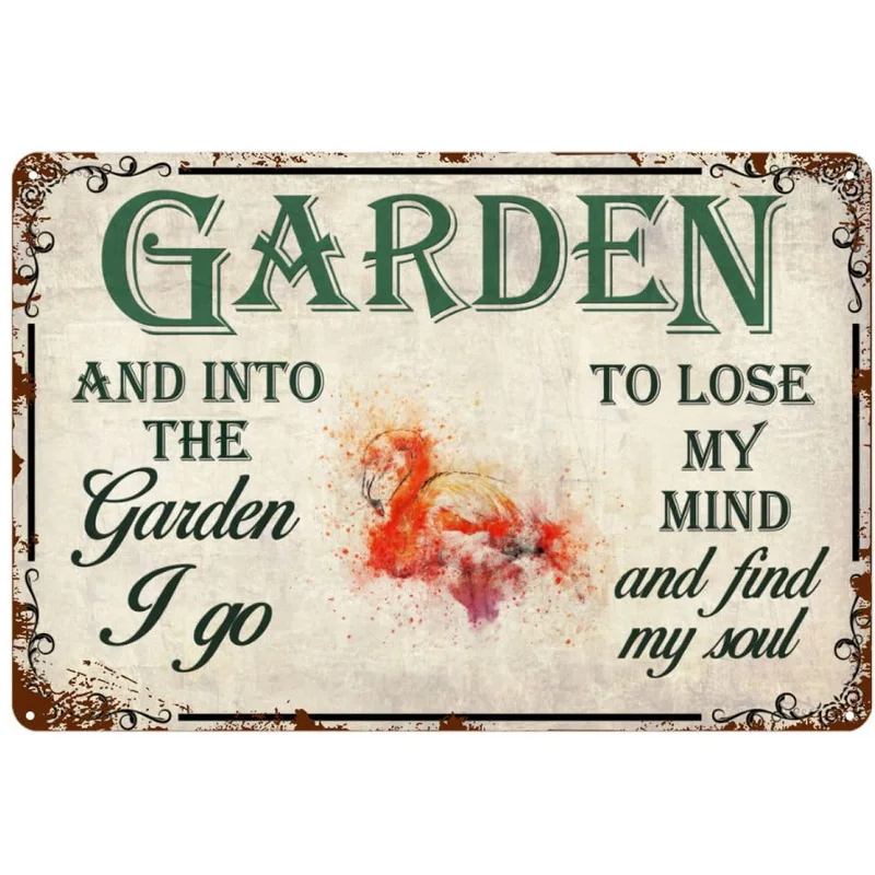 Sometimes I Wet My Plants Dirty Hoe Metal Tin Sign Wall Poster Plaque Vintage Iron Painting Decoration for Home Cafe Garden Club